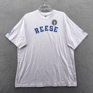 FISLL WNBA Chicago Sky Angel Reese 5 Graphic T-Shirt White XXL NEW